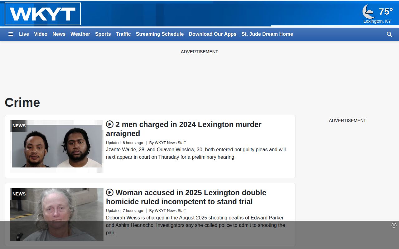 WKYT Fayette and Lexington arrest news context